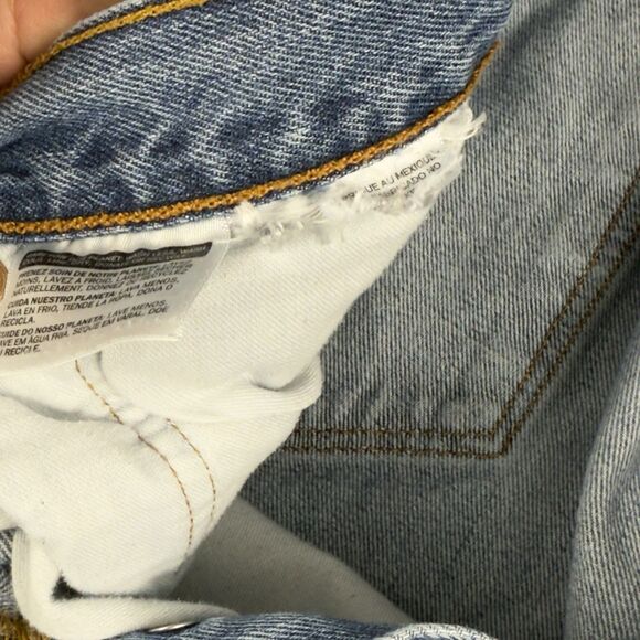 Levi's 501xx Jeans Mens 36x29 Straight Leg Button Fly Blue Denim Light Wash - Picture 12 of 16